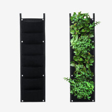 (D) Gardening Grow Pocket Indoor Outdoor Wall Hanging Planting Storage Bag Seedling Bags