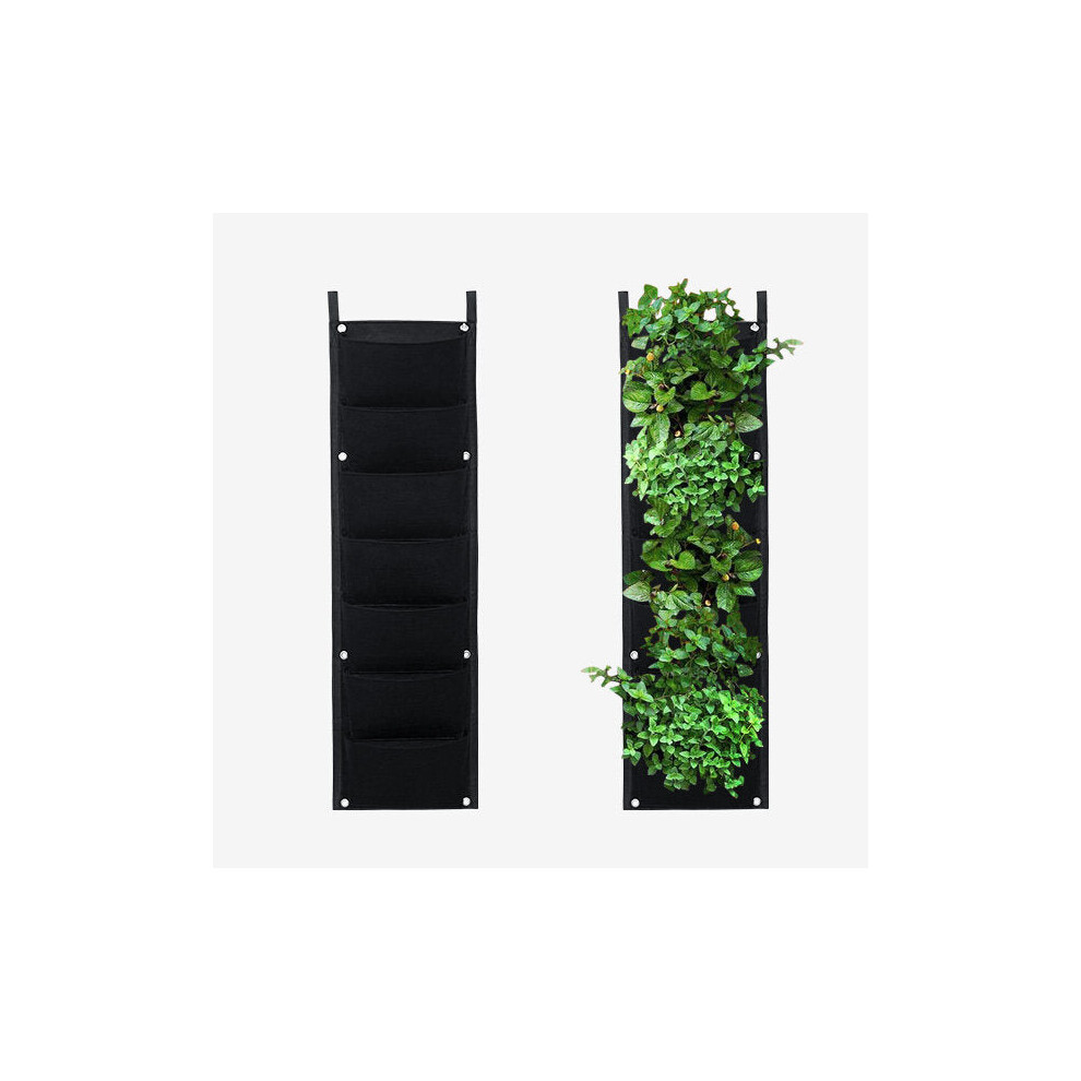 (D) Gardening Grow Pocket Indoor Outdoor Wall Hanging Planting Storage Bag Seedling Bags