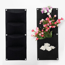 (.A) Gardening Grow Pocket Indoor Outdoor Wall Hanging Planting Storage Bag Seedling Bags