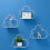 (Golden) Multi-Function Storage Rack Wall Hanging Rack Cloud Shaped Floating Shelf Rack 4
