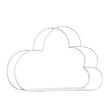 (White) Multi-Function Storage Rack Wall Hanging Rack Cloud Shaped Floating Shelf Rack