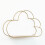 (Golden) Multi-Function Storage Rack Wall Hanging Rack Cloud Shaped Floating Shelf Rack 1