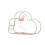 (Black) Multi-Function Storage Rack Wall Hanging Rack Cloud Shaped Floating Shelf Rack 2