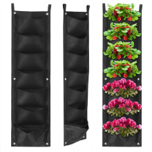Wall Hanging Planting Bags 7 Pockets Plant Grow Bag Planter Vertical Herb