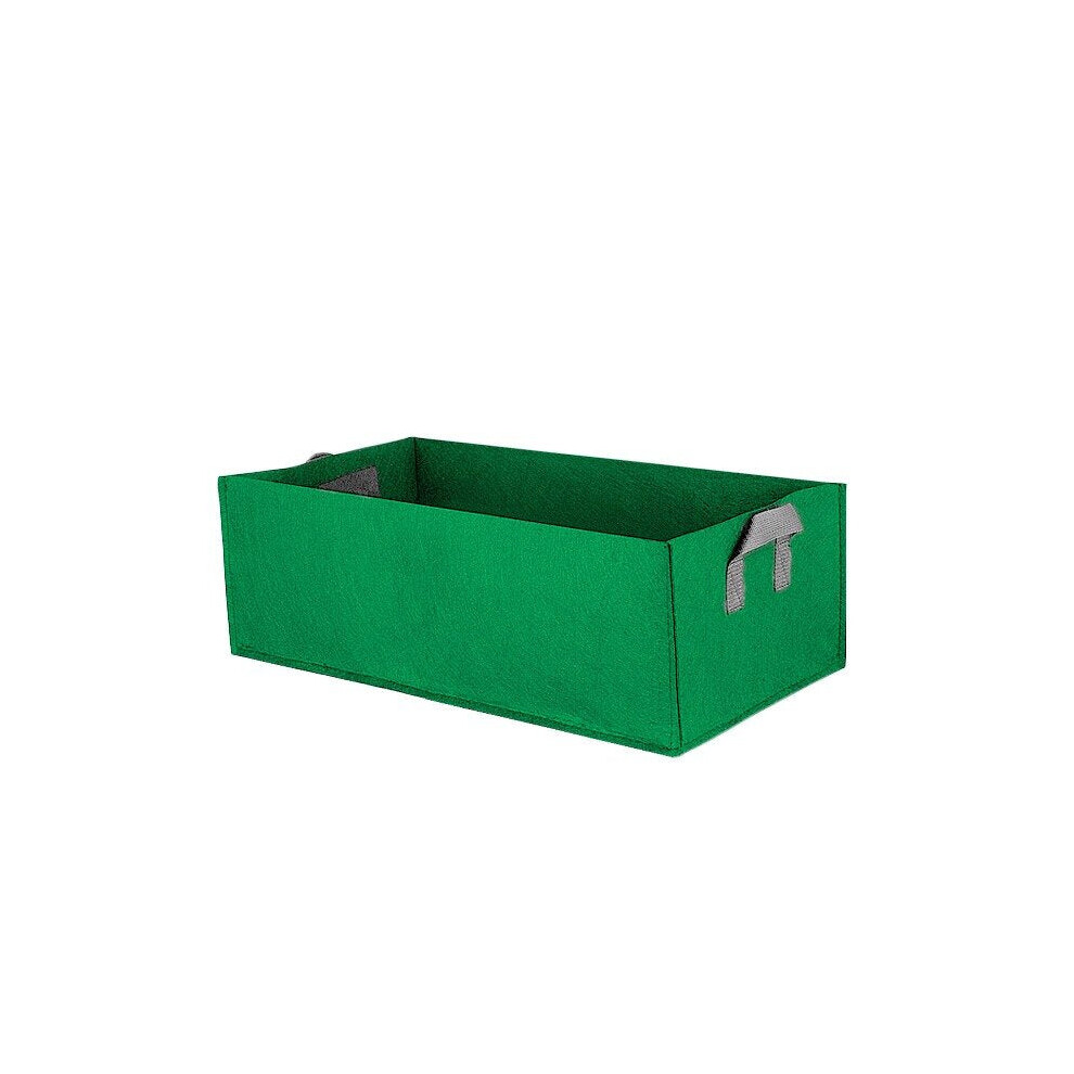(Dark Green, S) Garden Grow Bags Herb Flower Vegetable Planters Rectangle Non Woven Coco Peat Grow Bags Home Garden Seedling Bags