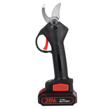 (Black, For 2.5 Worx Battery) 21V 25/30mm Cordless Electric Pruning Secateur Shears Portable Electric Scissors