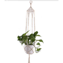 (TypeA) Braided Rope Bohemian Plant Hanger Cotton Rope Hanging Flower Pot Indoor Outdoor Home Decoration