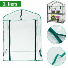 (2 tiers) 2/3/4/5-Tier Garden Greenhouse Shed Storage PVC Cover Heavy-duty Sunproof Greenhouse Cover