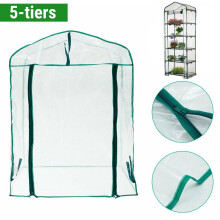 (5 tiers) 2/3/4/5-Tier Garden Greenhouse Shed Storage PVC Cover Heavy-duty Sunproof Greenhouse Cover