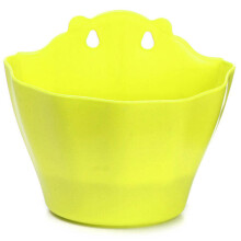 (Yellow) Wall-mounted Multicolor Plastic Flower Pot Garden Balcony Potted Plant Flower Pot