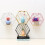 (Pink) DIY Wall-mounted Display Shelf Rack Floating Storage Iron Wood Organizer 5