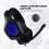 Wired Gaming Headset LED Light 3.5mm USB Over-Ear Headphone for PS4 PC Headset Gamer Computer with Foldable Mic 4