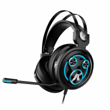 (Blue) 7.1 Vibrating Sound Wired Gaming Headset 3.5mm USB Port Music Headphone for E-Sport PC XBox PS4