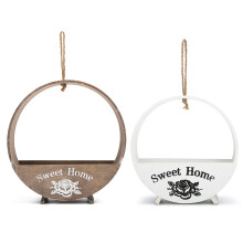 (3) 20/25cm Flower Pot House Garden Plant Holder Hanger Wall Hanging Rope Basket