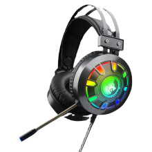 (Diamond shape, USB) Gaming Headphone Stereo Sound Headset With LED Microphone Audio Cable