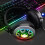 (Diamond shape, USB) Gaming Headphone Stereo Sound Headset With LED Microphone Audio Cable 4