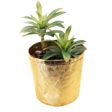 (Gold) Garden Decoration 9x12cm Paper Bag Plant Flower Pots Washable Reuse Kraft Multifunction Home Storage