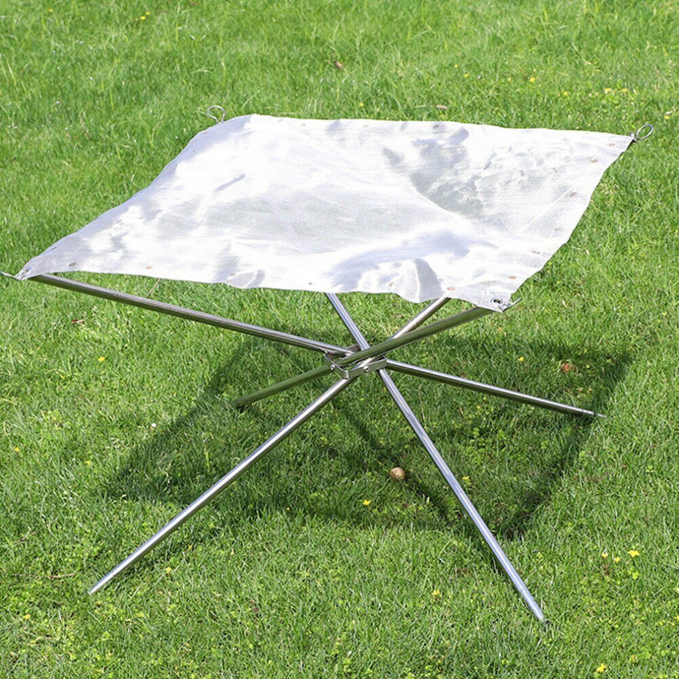 56*56*43cm Large Picnic Wood Fire Bonfire Stove Small Raw Carbon Stove Outdoor Camping Self-driving Tour Portable Storage