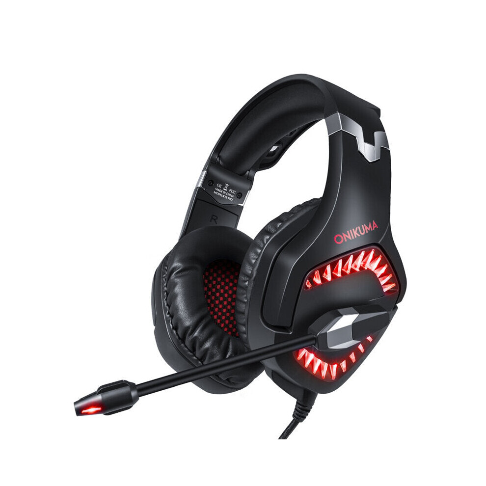 ( & Red) Gaming Headphone Ps4 Headset Bass 3D Surround Stereo Gamer Headset With Mic For Ps4 Laptop Phone Xbox Black/Red 5284966052296