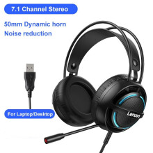 (USB 7.1) Wired Headset 7.1 Stereo RGB Over-Ear Gaming Headphone with Mic Noise Canceling USB/3.5mm For for Laptop Computer