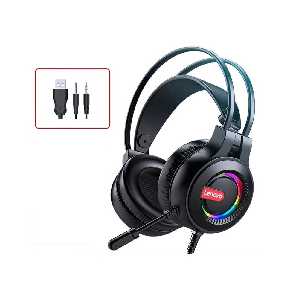(3.5Mm+Usb) Wired Luminous Rgb Headphones 3.5Mm+Usb Usb 7.1 Channel Professional Gaming Headset Wired Headset With Mic 6112212293751