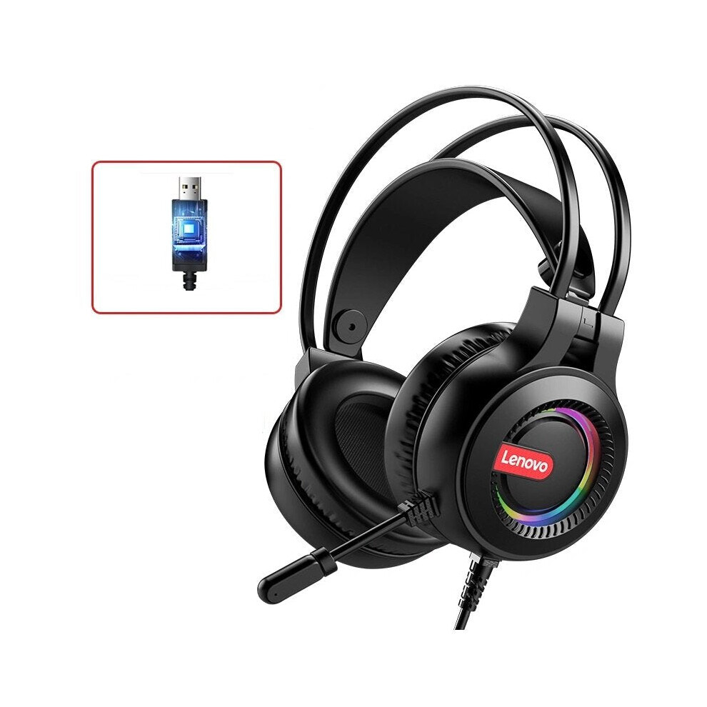 (Usb 7.1) Wired Luminous Rgb Headphones 3.5Mm+Usb Usb 7.1 Channel Professional Gaming Headset Wired Headset With Mic 6112212293744