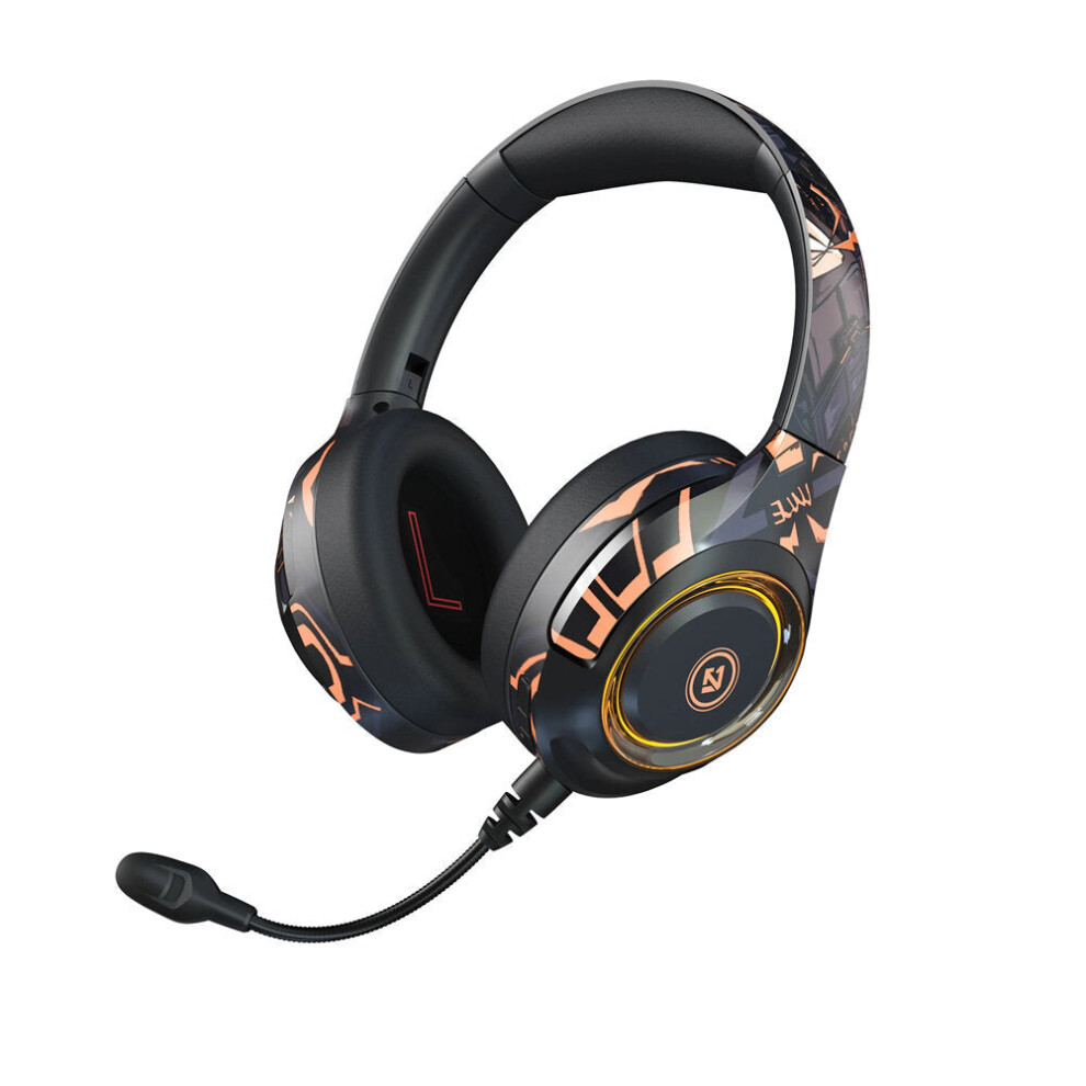 Gaming Headphone With Wireless Bluetooth Headphones Noise Canceling Microphone Deep Bass Over-Ear Headset Light 6112212291429