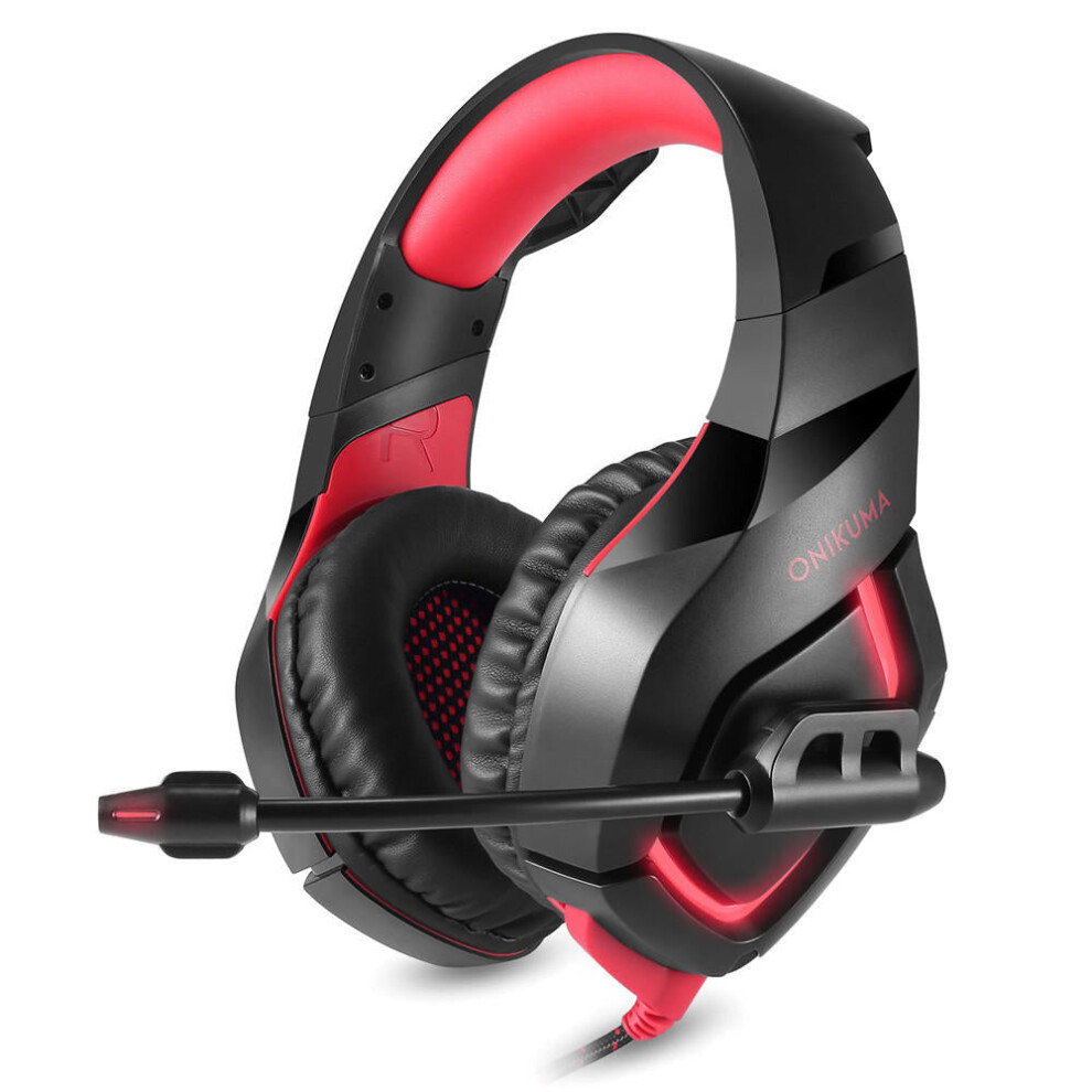 ( + ) Gaming Headphone Flexible Bass Stereo Over Ear Headset Headphone With Mic Black/Red/Light 5284966052340