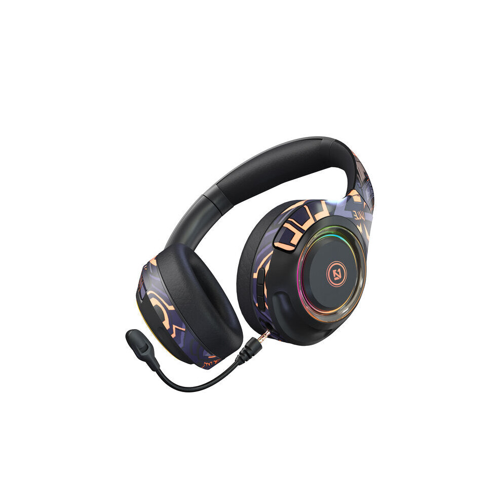 () Bluetooth 5.0 Gaming Headphones Hi-Fi 3D Stereo Bass Wireless Rgb Pc Headsets With Microphone For Ps4 Laptop Tablet Black/Light 6112212288245