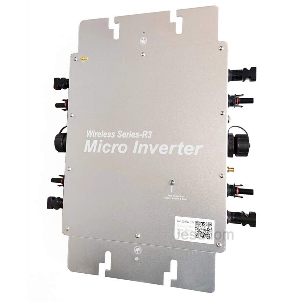 DC22-60V to 120V230V 1200W Solar Micro Grid Tie Inverter Auto Switch With Wifi Wireless Series R3