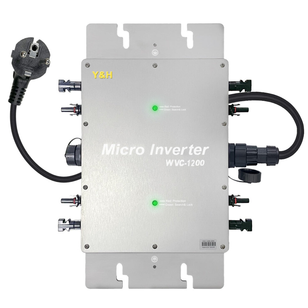 1200W/220V Grid Tie Inverter Waterproof Ip65 Mppt Dc28-50V Pv Input Ac80-160V Output Solar Micro Inversor For 30V 36V Panel 9495687766584