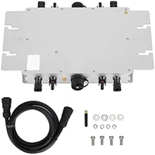 2400W MPPT Solar Grid Tie Micro Inverter 4 x 750W 22‑60V Input 85V‑263V Output Microinverter Aluminum Alloy APP Monitoring