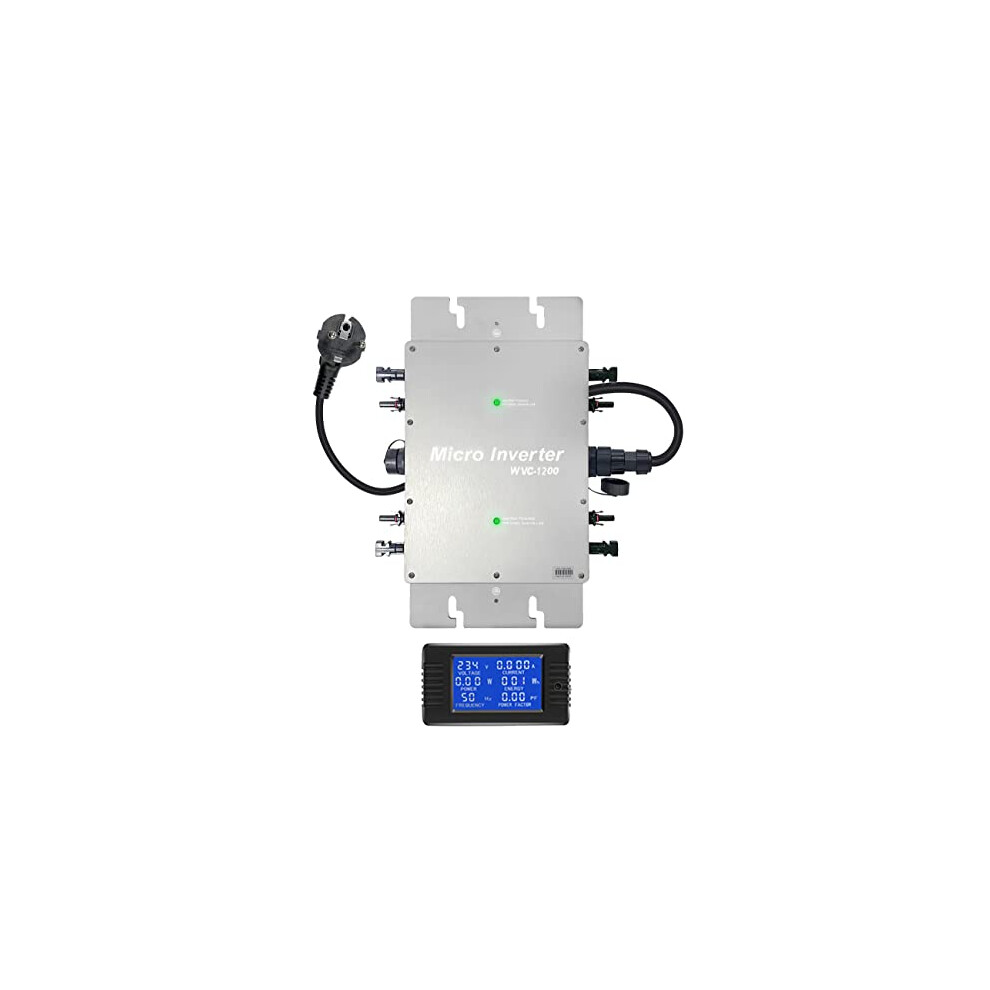 1200W Solar Grid Tie Micro Inverter Waterproof IP65 MPPT DC28-50V PV Input AC180-260V Output for 30V 36V Panel