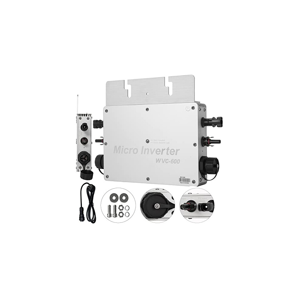 600W MPPT Waterproof Solar Grid Tie Inverter DC to AC 220V Micro (600w 220v)