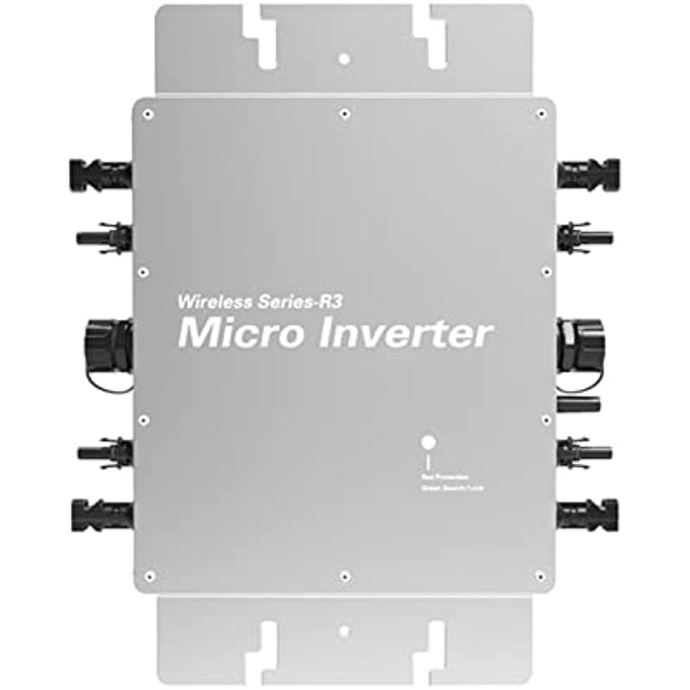 Solar Grid Tie Micro Inverter, 2400W Inverter System, Photovoltaic Power System Mppt Pure Shine Automatic Identification & Ip66 Waterproof 9495687767086