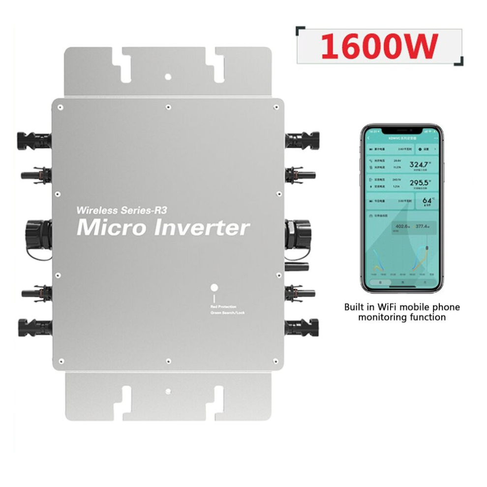 1600W Mppt Grid Tie Micro Inverter 120V/230V Waterproof With Wifi 9495687767475