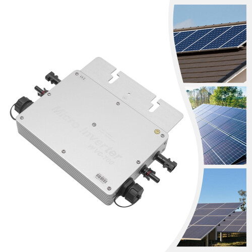 700W Solar Inverter Single-Phase PV Grid Tie Self Cooling Micro UK Standard 2