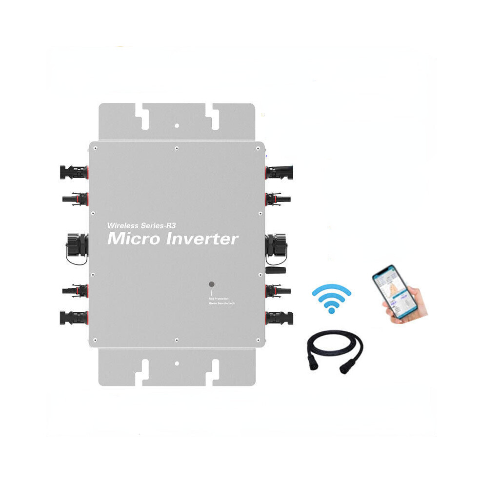 (1400W(4*430Watt)) 1600W Mppt Solar Grid Tie Micro Inverter Waterproof 22-60V App Monitoring 230V 9495687767420