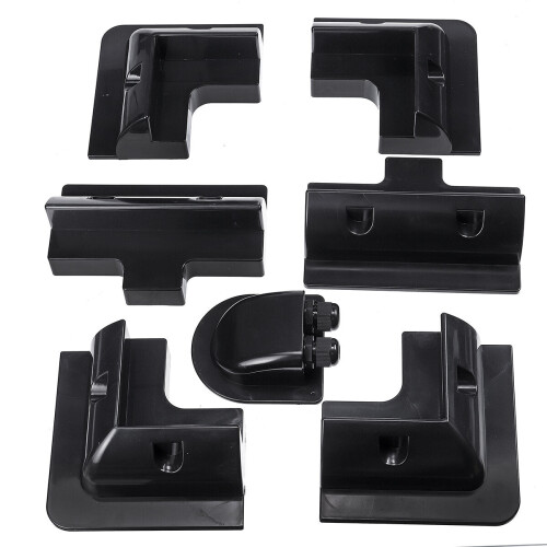 7pcs Set Solar Panel Corner Cable Mounting Bracket Kit For Caravan Boat RV Vehicle Roof Mount 1