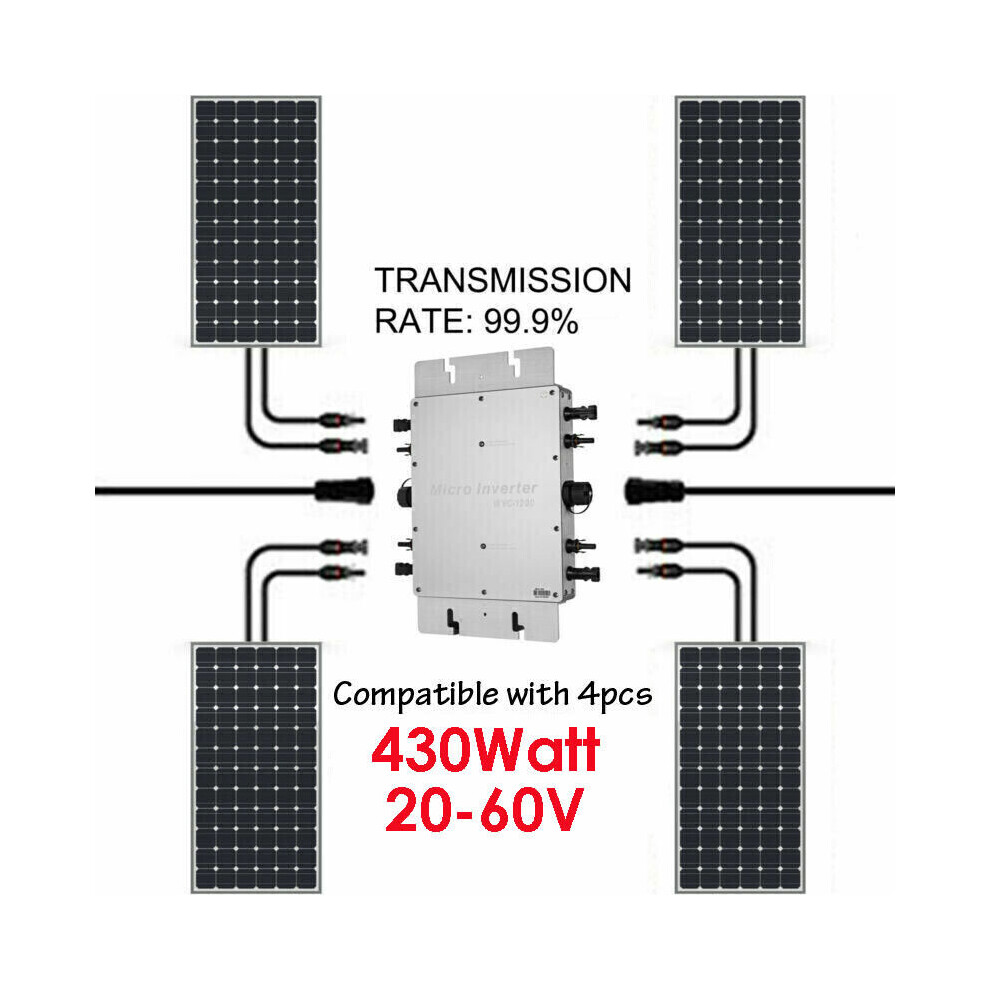 1600W Solar Inverter Grid Tie Mppt Micro Dc 22-60V To Ac 230V 9495687767499
