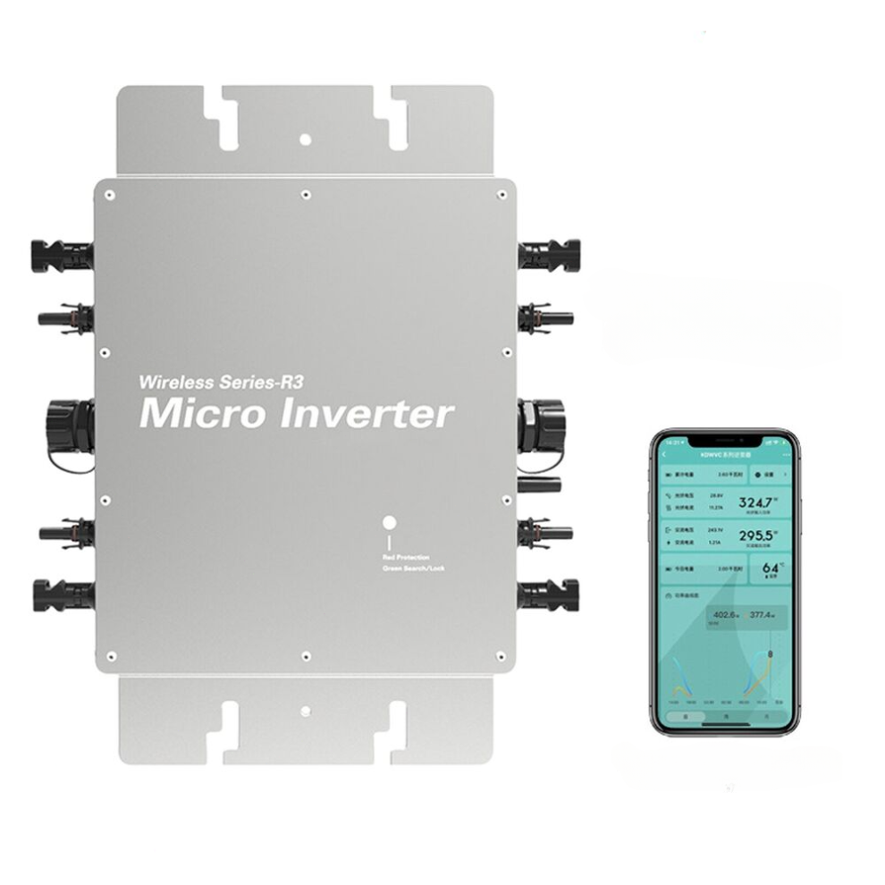 1600W MPPT Grid Tie Micro Inverter 230V Pure Sine Wave 2.4g Wireless