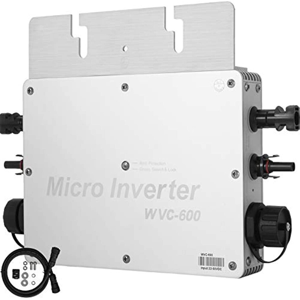 Solar Grid Tie Inverter, 600W Mppt Waterproof Inverter Dc To Ac 110V Micro 9495687766874