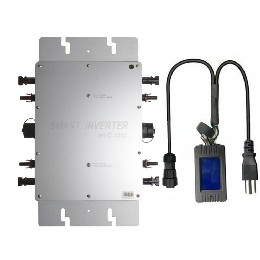 (Inverter + LCD meter, 230VAC) 1400W Waterproof Grid Tie Inverter MPPT Pure Sine Wave Inverters