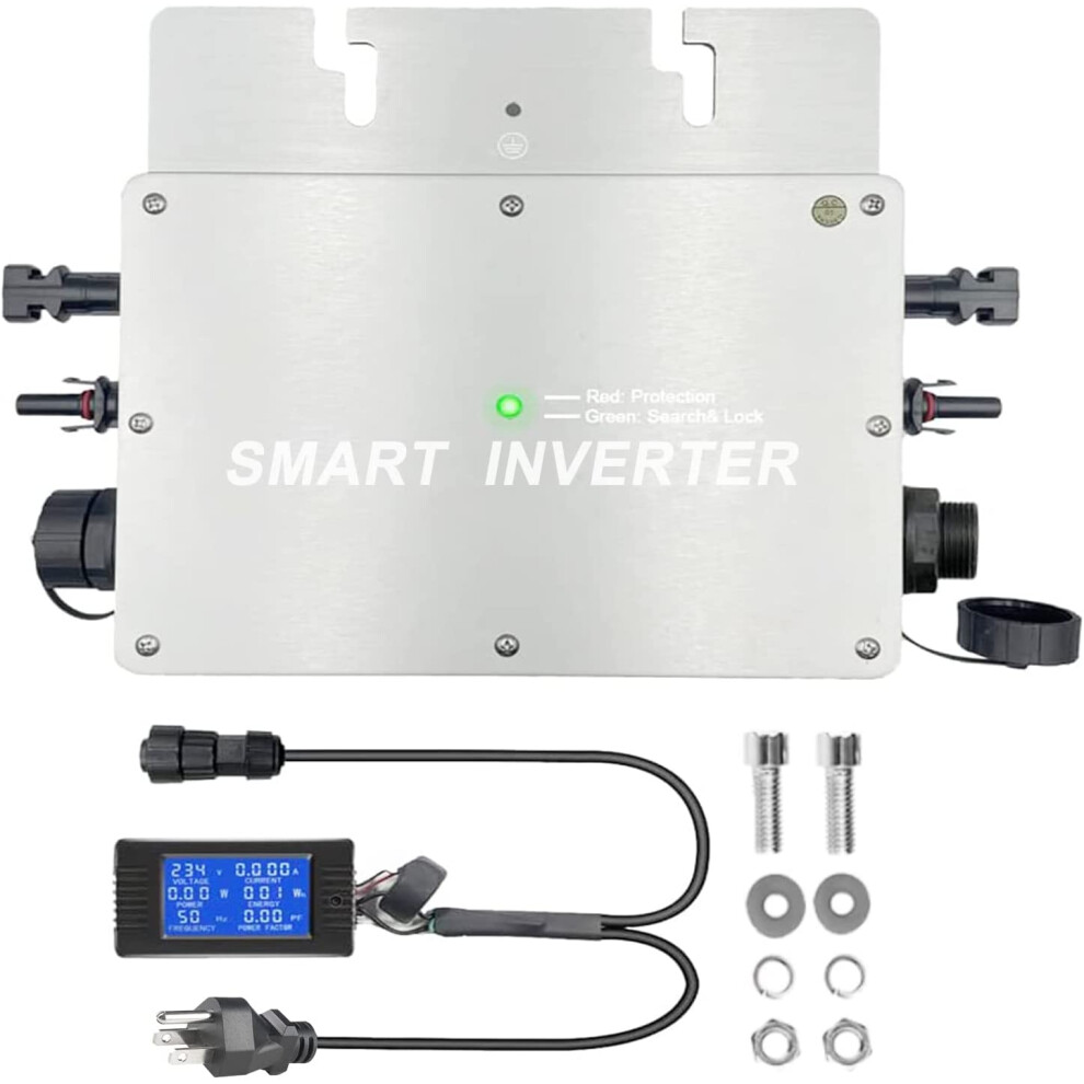(700W) Solar Micro Inverter Ip65 Waterproof Grid Tie Dc To Ac Output Pure Sine Wave 110V 9495687766898