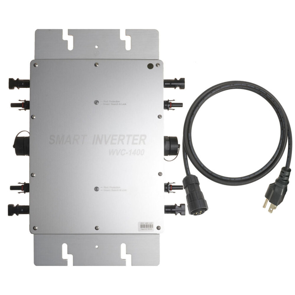 (Inverter, 120VAC) 1400W Waterproof Grid Tie Inverter MPPT Pure Sine Wave Inverters