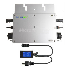(Inverter + LCD meter, 230VAC) 600W Waterproof Grid Tie Inverter DC22-50V to AC110/220V Pure Sine Wave
