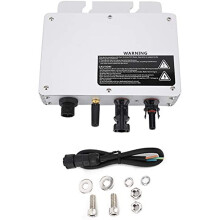 Solar Grid Tied Micro Inverter, Tie Aluminum Alloy Waterproof Voltage 80-160VAC/180-280VAC Intelligent Monitoring System