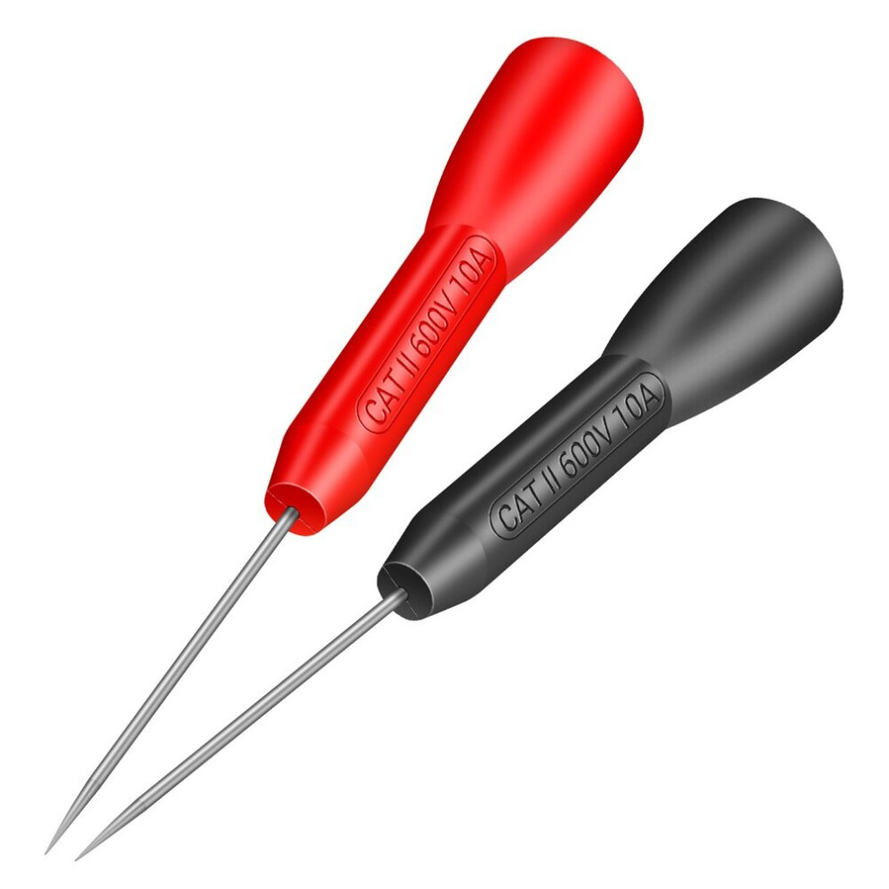 10A 600V Insulation Piercing Needle 1mm Pin Non Destructive Multimeter Test Probe for 2mm Test Lead