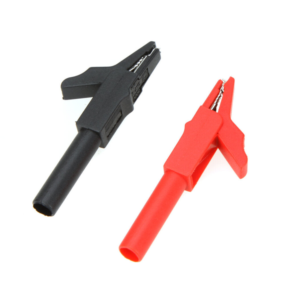 Insulated Electrical Crocodile Test Cord Clamp For Multimeter Banana Plug Cable Lead Probe Crocodile Test 8727971256640