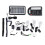 (Remote and Bulb Socket 220V) Solar Panel Power System USB Charger Generator + Headlamp +3 LED Bulb Light 6